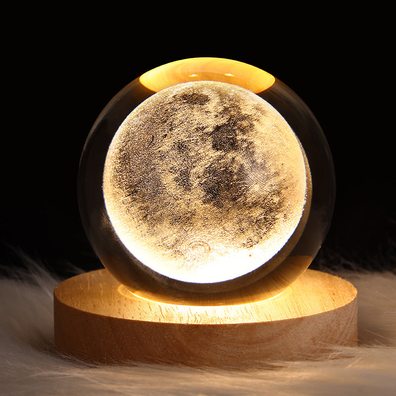 3D LED crystal ball night light