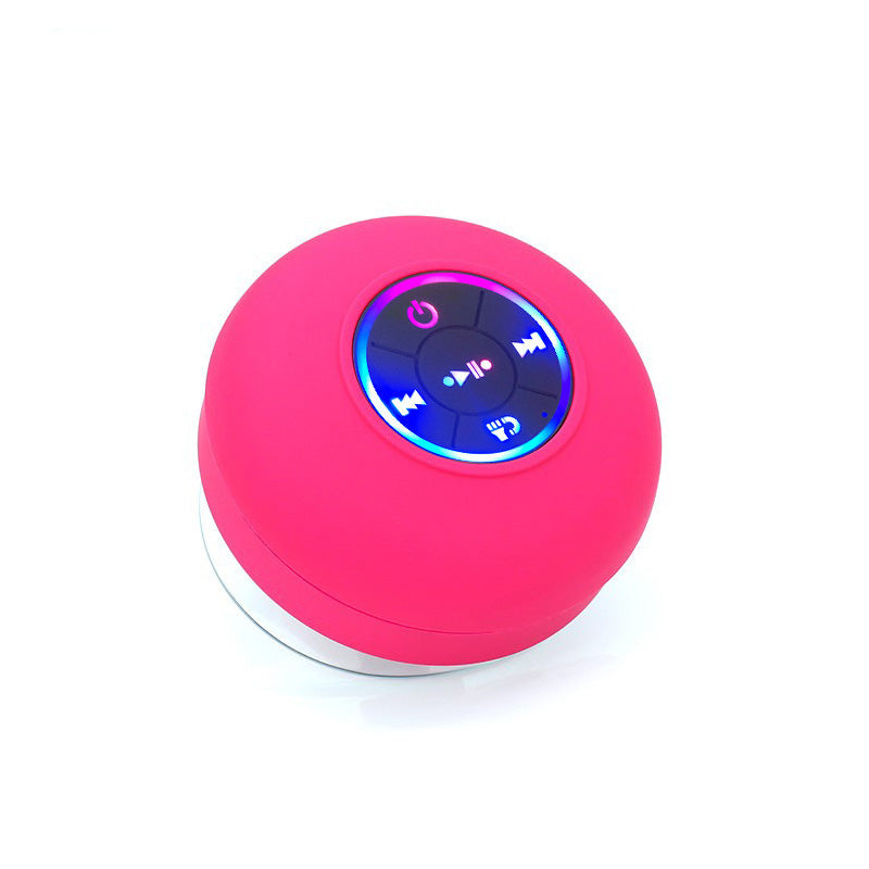 Big Suction Cup Waterproof Bluetooth Speaker LED Light