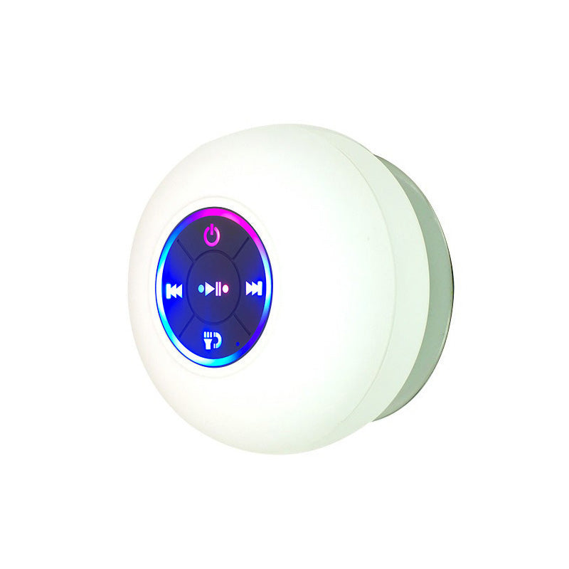 Big Suction Cup Waterproof Bluetooth Speaker LED Light