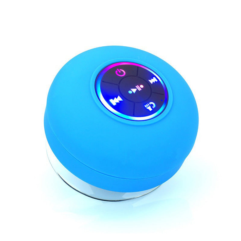 Big Suction Cup Waterproof Bluetooth Speaker LED Light