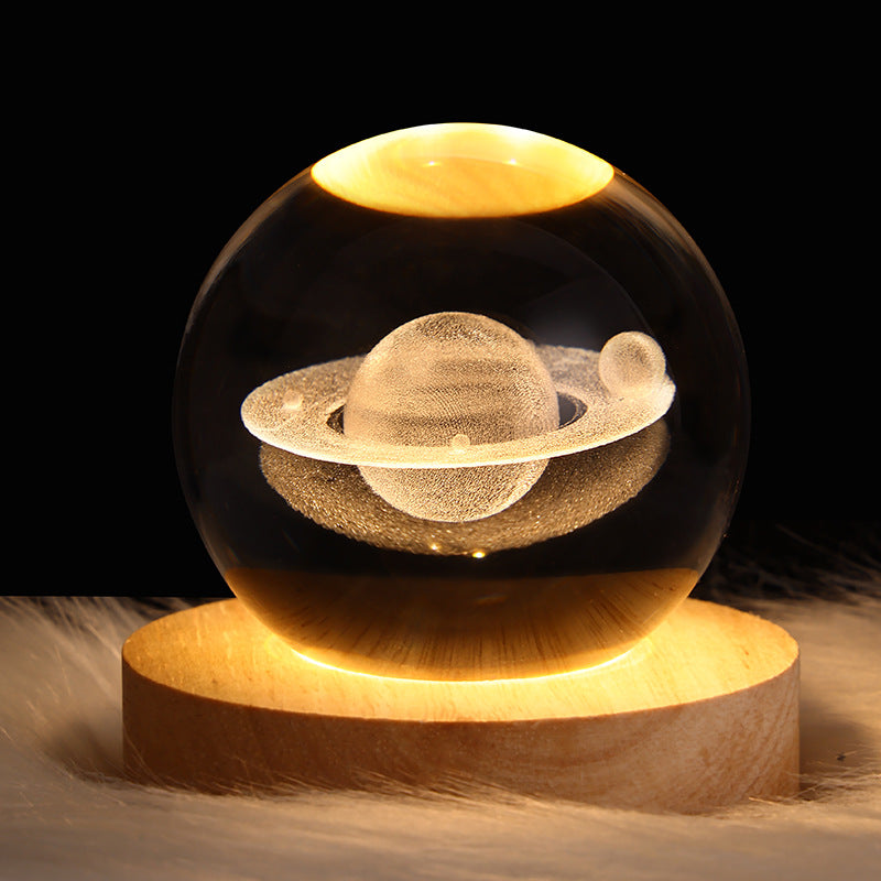 3D LED crystal ball night light