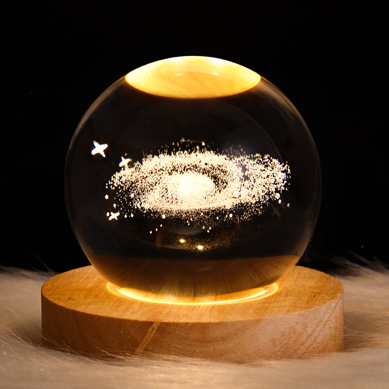3D LED crystal ball night light